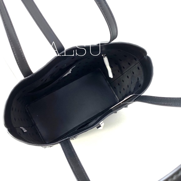 Kade♠️Spade Small Tote Kaci Spade Flowers Black - Picture 6 of 9